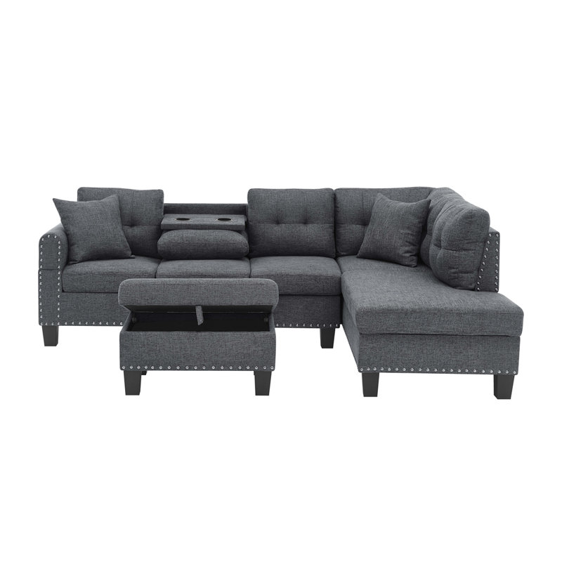 Canapé modulaire électrique avec repose-pieds Camden