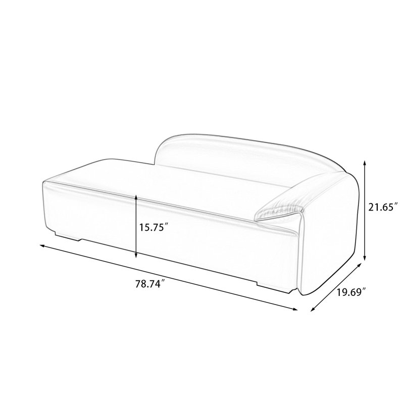 Banc avec revêtement, Brun