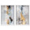Ensemble de 2 panneaux dorés luxueux duo 