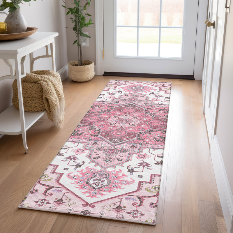 Tapis intérieur / extérieur lavable à la machine Chayden ACN1036, Tapis de couloir 2 pi 3 po x 7 pi 6 po