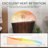 CASAINC 51" Solid Surface Freestanding Soaking Bathtub With Wooden Pattern