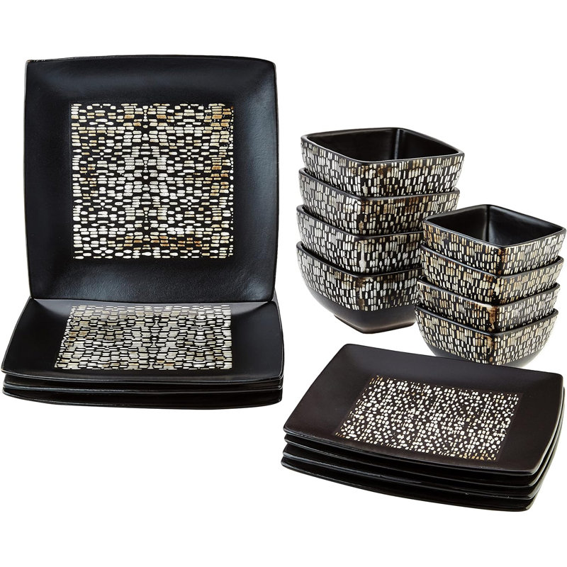 Veronia Stoneware Dinnerware Set 16 Piece - Service for 4