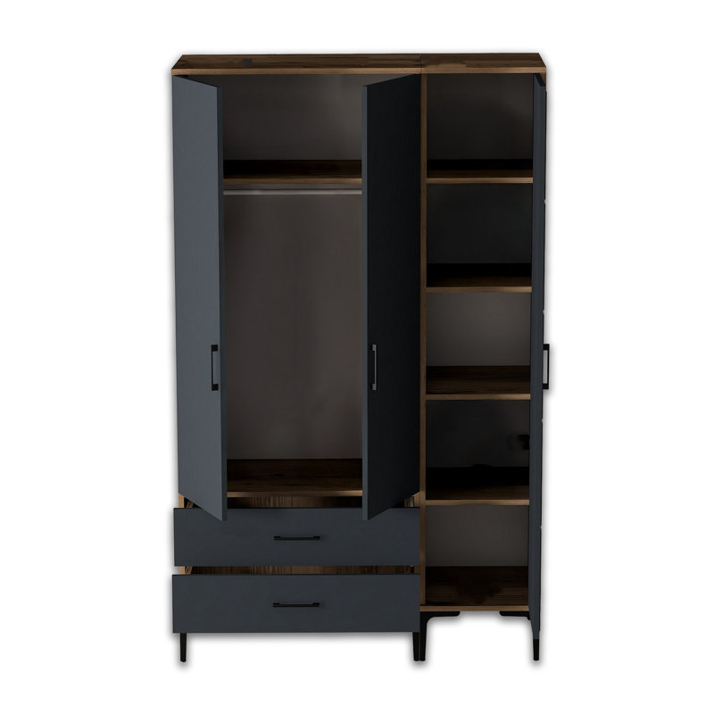 Armoire autoportante avec 2 tiroirs