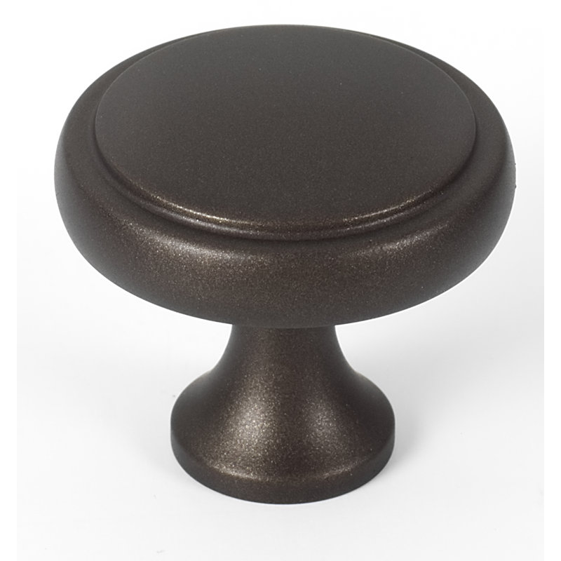 Poignée champignon 1 1/4 po de diamètre, H 1,5 po x l 1,5 po x P 1,25 po, Bronze chocolat