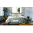 Bedsure Queen Pintuck Bed-in-a-Bag- Navy Pinch Pleat Comforter with Sheets, Pillowcases & Shams-103425110-106256316