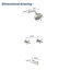 Ensemble de robinet de douche à 2 poignées avec robinet de baignoire et robinet de douche Ensemble de système de douche Ensemble complet de garniture de baignoire et de douche Fixations murales-99277317