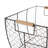 Chicken Wire Basket with Wood Handles