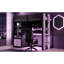Lits mezzanine jumeaux avec rangement, bois MDF, style moderne noir et violet pour la maison-1821668408