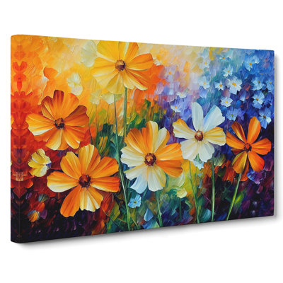 Painted Wildflowers Vol.4 Abstract - Wrapped Canvas