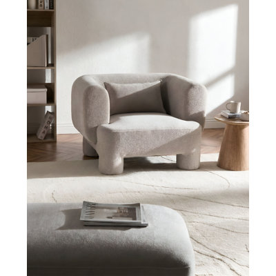 Upholstered Fabric Armchair