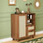 Buffet en rotin avec tablette réglable-1491774330
