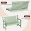  All-Weather HIPS Outdoor Bench – Poly Lumber Garden Seating Patio Furniture-27186574