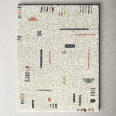 Morin Geometric Shag Area Rug