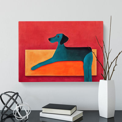 Dog Abstract Art Vol.4 - Wrapped Canvas