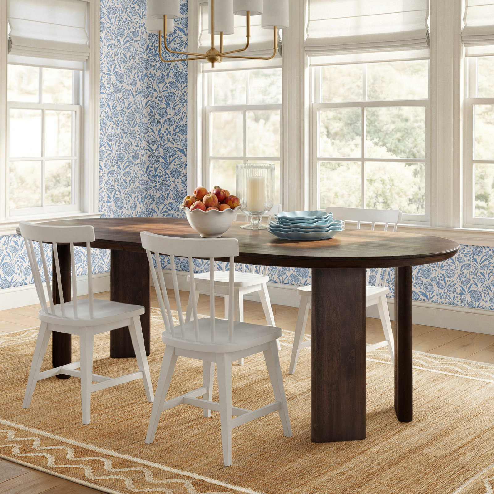 Abshire 78'' Oval Dining Table