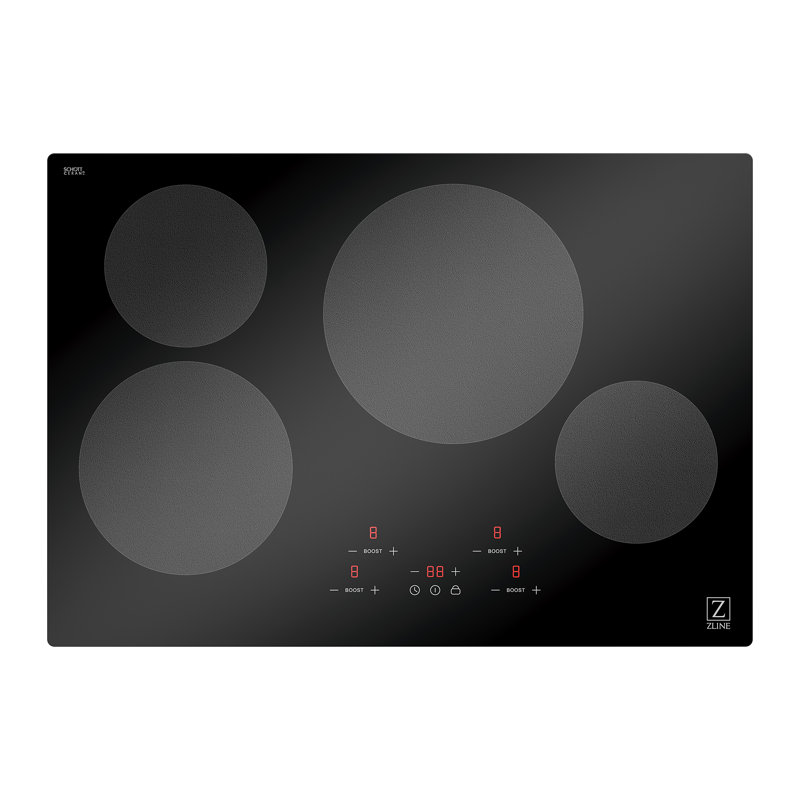 ZLINE 30" Black Ceramic Induction Cooktop with 4 Burners