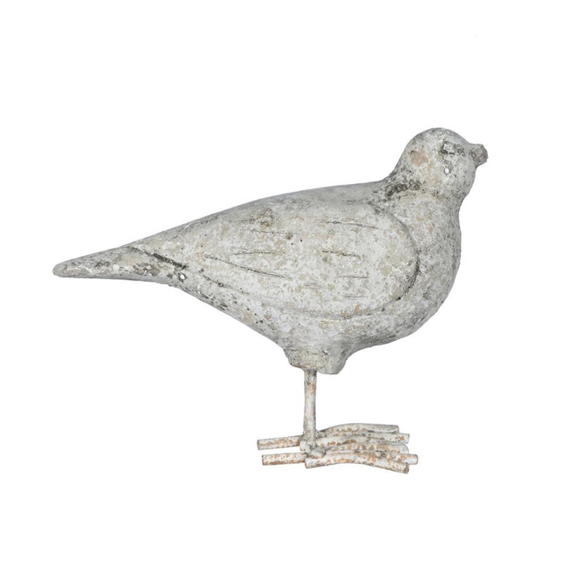 8 "x 3" x 6 "Brisa Seagull Accent, gris, ciment, figurine, style bord de mer, pour étagère, décoration de table, salle de bain, bureau à domicile