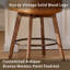 Tabourets de bar à hauteur de comptoir, tabouret de bar confortable en similicuir brun, ensemble de tabourets pivotants à hauteur de comptoir 2，360 °, pieds en bois massif, tabourets de bar avec dossier profilé-1494734533-1486830686