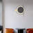 Hardwire Installing 16 in. Black and Gold Decorative Wall Clock with LED light, Modern Minimalist Clock Wall Sconce