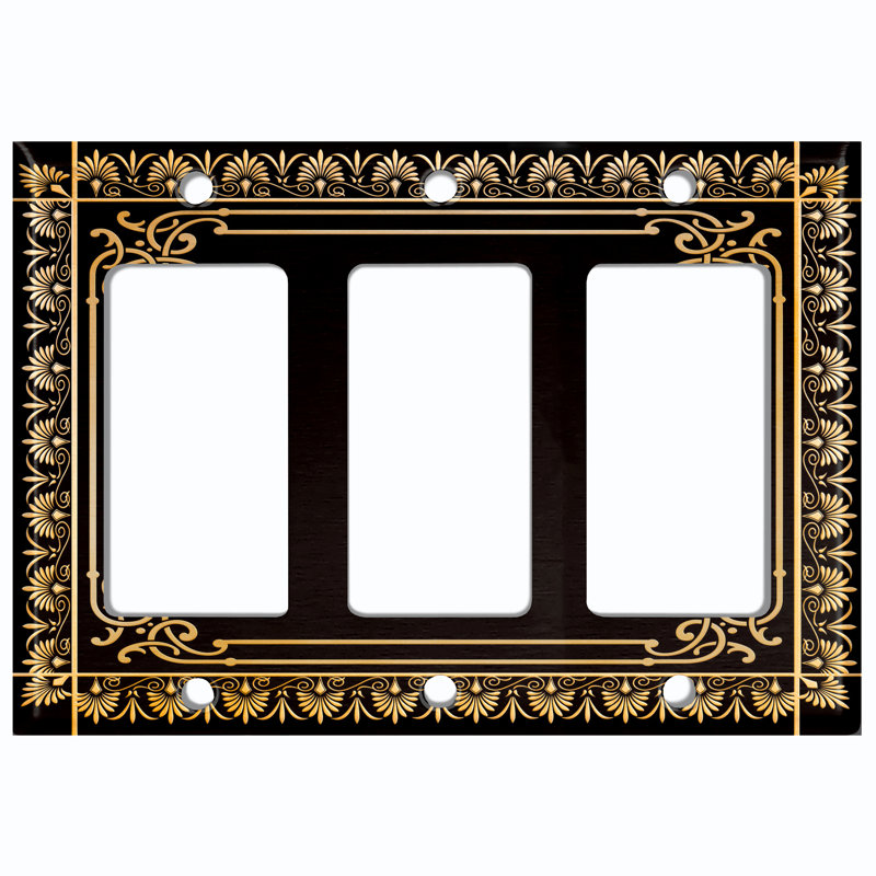 3 - Gang Toggle Light Switch Standard Wall Plate