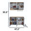 Armoire de cuisine et étagère murale Modern Modern