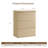 Modern Fluted 3-Drawer Dresser With Pop - Up Design-2050068681