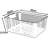 Large Plastic Storage Bins With Handles, Stackable Organizer Basket Set For Home Organization In Kitchen, Bathroom, Closet