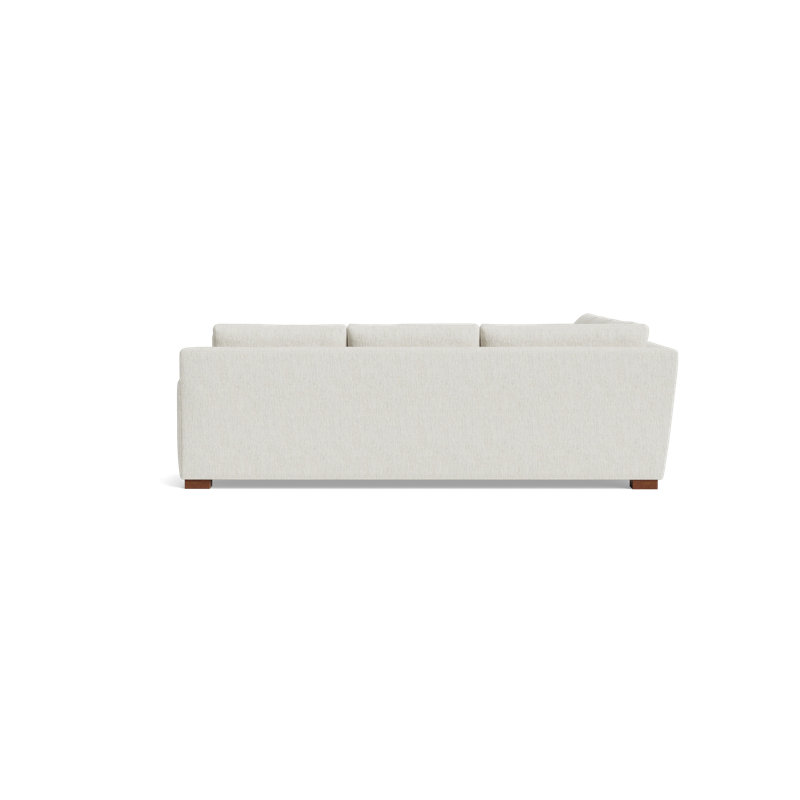 Catalina Sectional, Performance Chenille - Snow, Right Hand Facing