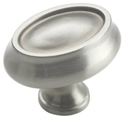 Poignée ovale 3 1/2 po, Nickel satiné