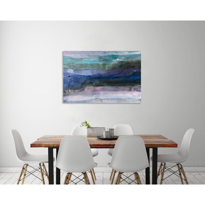 «Ocean Dreams», toile tendue par Albena Hristova, H 32 po x l 48 po x P 1,5 po