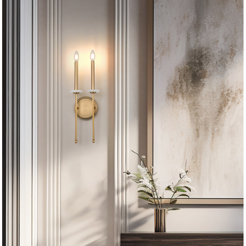 Gaultier 20,5 pouces 
Applique murale dorée 2 lumières Mordern, Mordern Gold