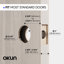 Brio Privacy Door Lever Modern Concealed Design For (Bed & Bath) – Sleek Minimalist Style in Brushed Nickel-114645652