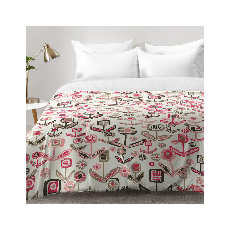 Ensemble d'édredon floral, Édredon double / grand + 2 taies décoratives sta