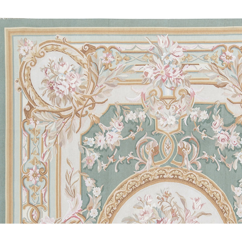 Aubusson Renaissance Wool Oriental Area Rug