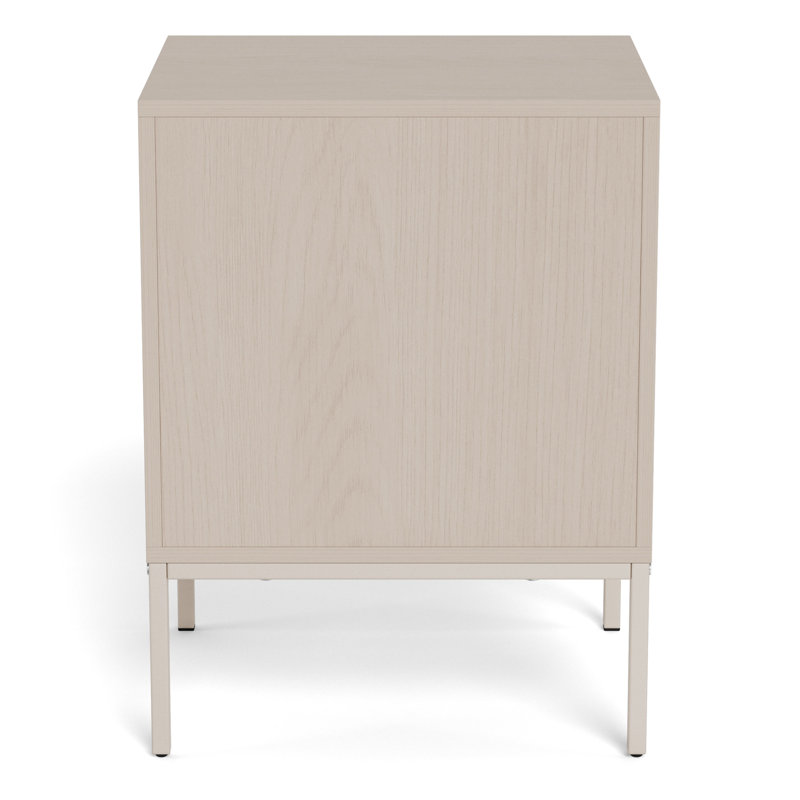 Mariestad 45.6 cm W Steel Bedside Table
