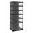 Foldable Rectangular Freestanding Shoe Cabinet With Wheels-578620384