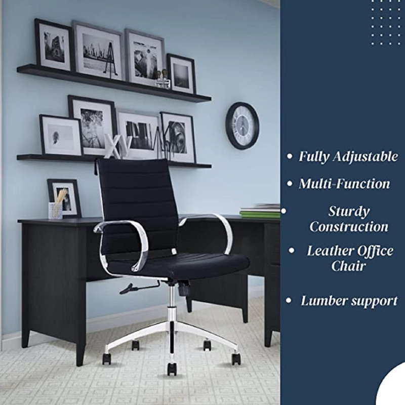 Ergonomic Conference Room Chair, Black