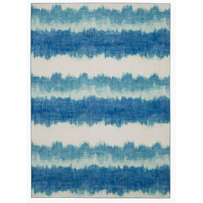 Tapis ivoire et bleu Apopka