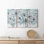 Teal Harmony II - ensemble de 3 peintures sur toile tendue-188751289