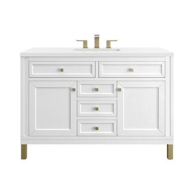 Chicago 48'' Single Bathroom Vanity with Top