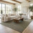 Lina Solid Boho Neutral Machine Washable Dark Green Area Rug-614911208-615701462
