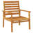 Patio Sofa Chair 2Pcs Solid Wood Acacia