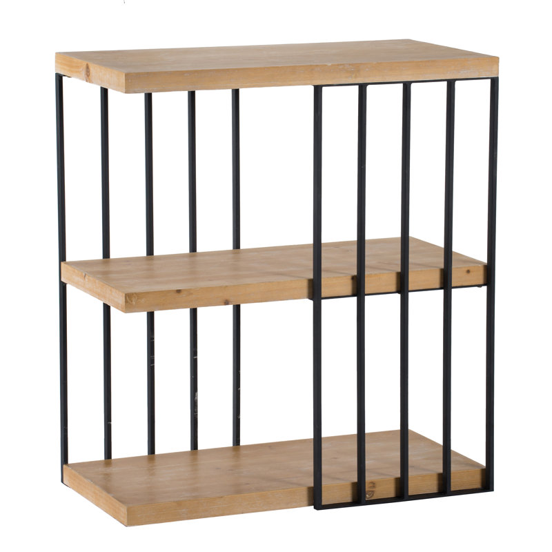 31.5x16.5x35" Mustard Etagere Bookcase