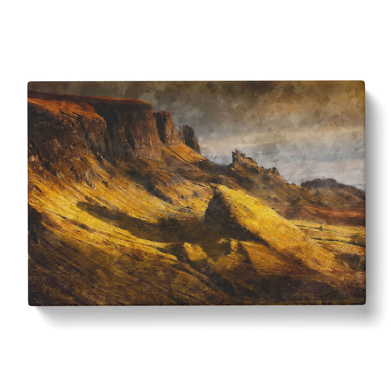 Landscape In Scotland - Wrapped Canvas Print, 35cm H x 50cm W x 3cm D