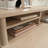 Hutch With Storage Cubbyholes, Maple Finish