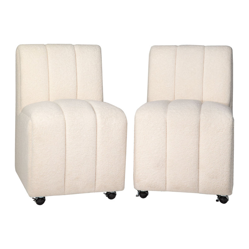 Chaise parsons Richardton en lin crème