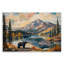 Plaque murale Mountain Bear Viewpoint, design par Petal Prints Design-813190875
