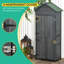 Myra Rustic Fir Wood Garden Shed With 3 Shelves And Weather-Resistant Structure