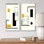 Retro Abstract Colorful Geometric Designs XIII " Retro Abstract Colorful Geometric Designs XIII " 2 - Pieces