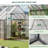 8x10 FT Walk-In Polycarbonate Greenhouse With Ventilated Roof-112387363